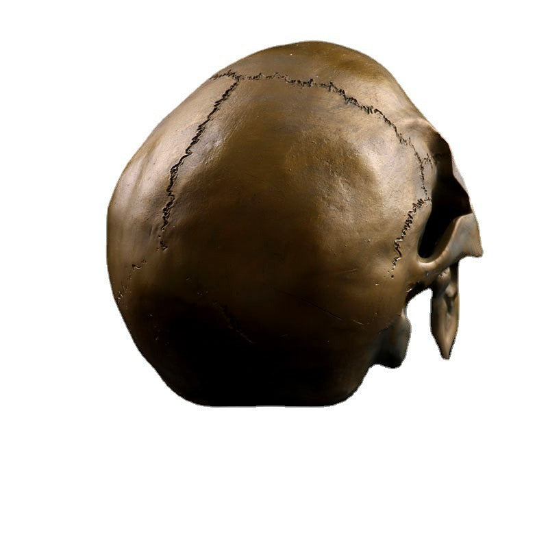 Antique Bronze Skull Decor for Gothic-Style Home Interiors