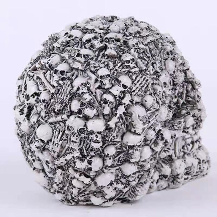 Resin Skull Ornament for Dramatic Gothic Home Displays