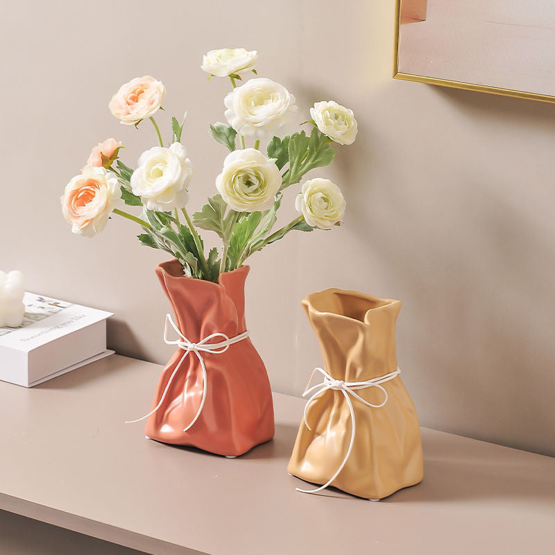 Resin Vase for Living Rooms | Sculptural Table Decor