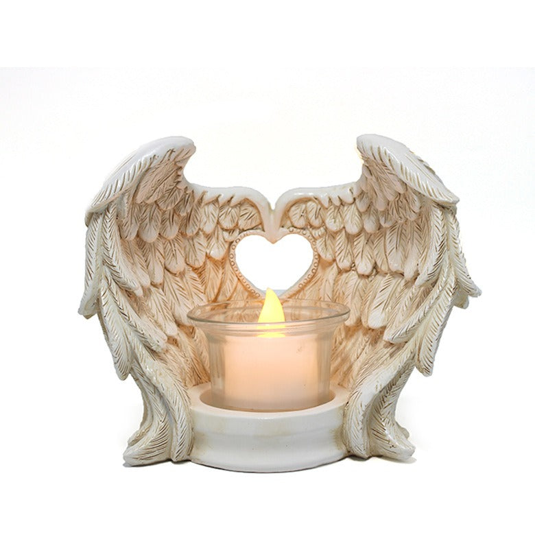 Resin Wing Candlestick Holder for Romantic Candlelight