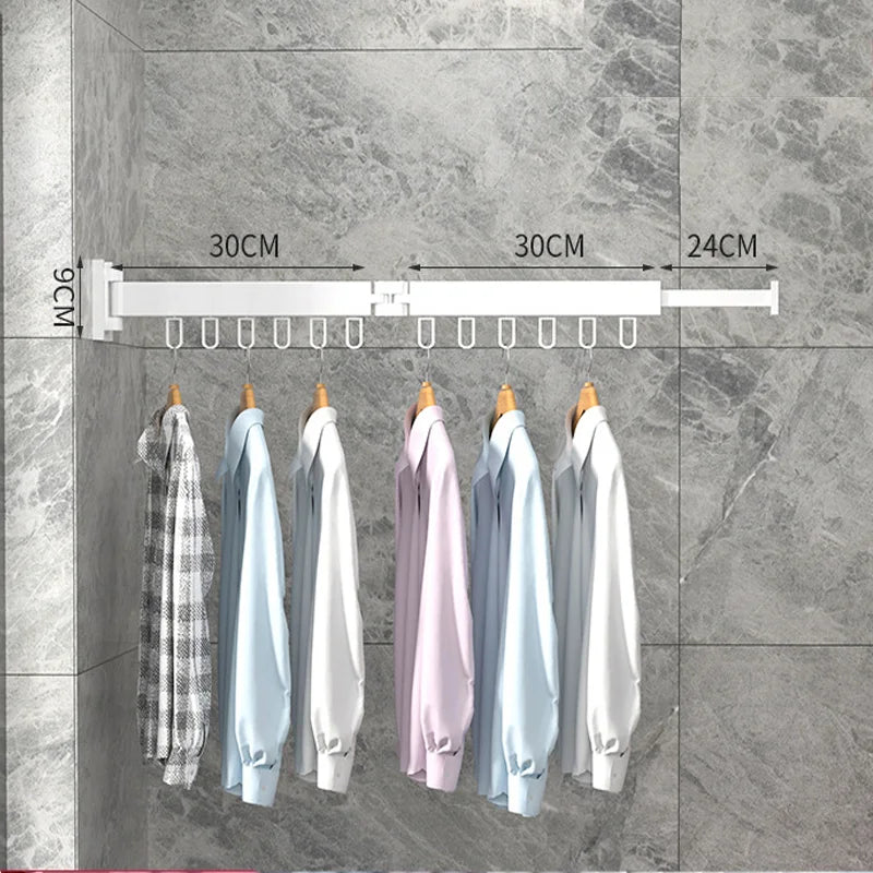 Wall-Mounted Drying Rack for Small-Space Laundry Rooms