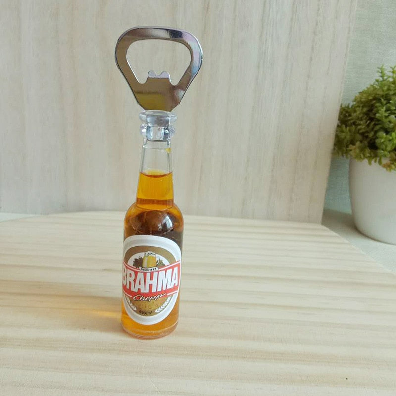 Retro Mini Beer Bottle Opener Magnet for Fridge Decor