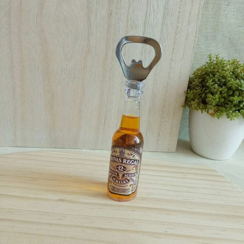 Retro Mini Beer Bottle Opener Magnet for Fridge Decor