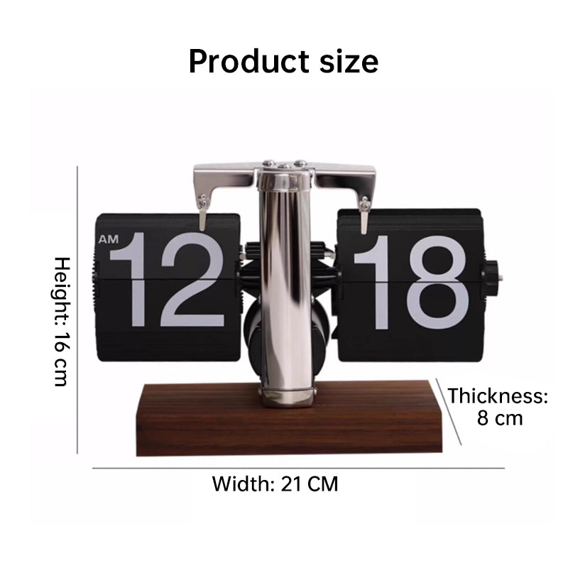Retro Flip Digital Clock for Stylish Desktop Decor