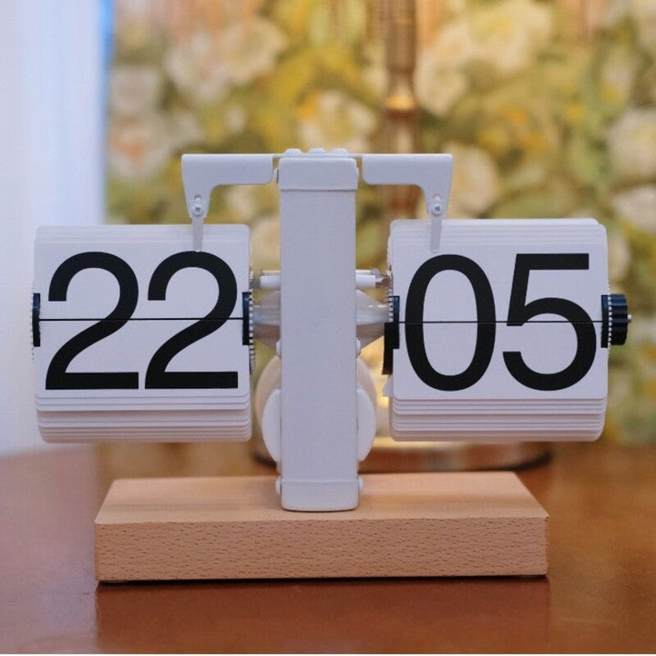 Retro Flip Digital Clock for Stylish Desktop Decor