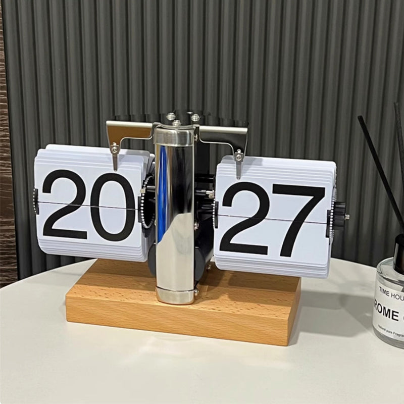 Retro Flip Digital Clock for Stylish Desktop Decor