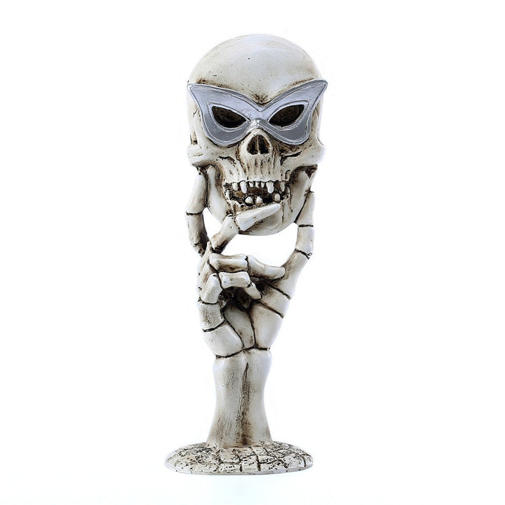 Skull Tabletop Mirror – Gothic Vanity Decor Accent
