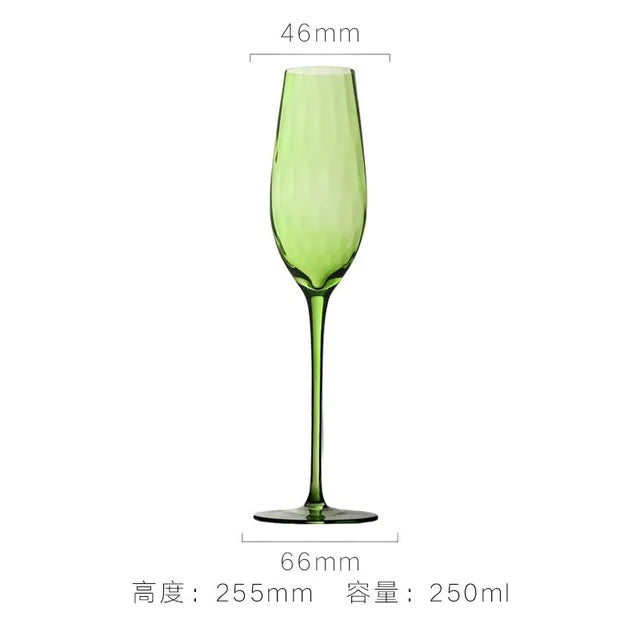 Retro Green Wine Glasses for Vintage Table Settings