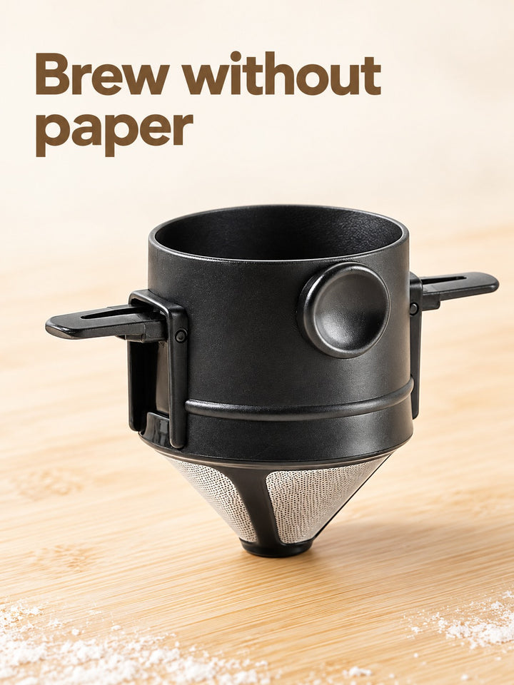Pour-Over Coffee Dripper: Reusable Stainless Steel Filter