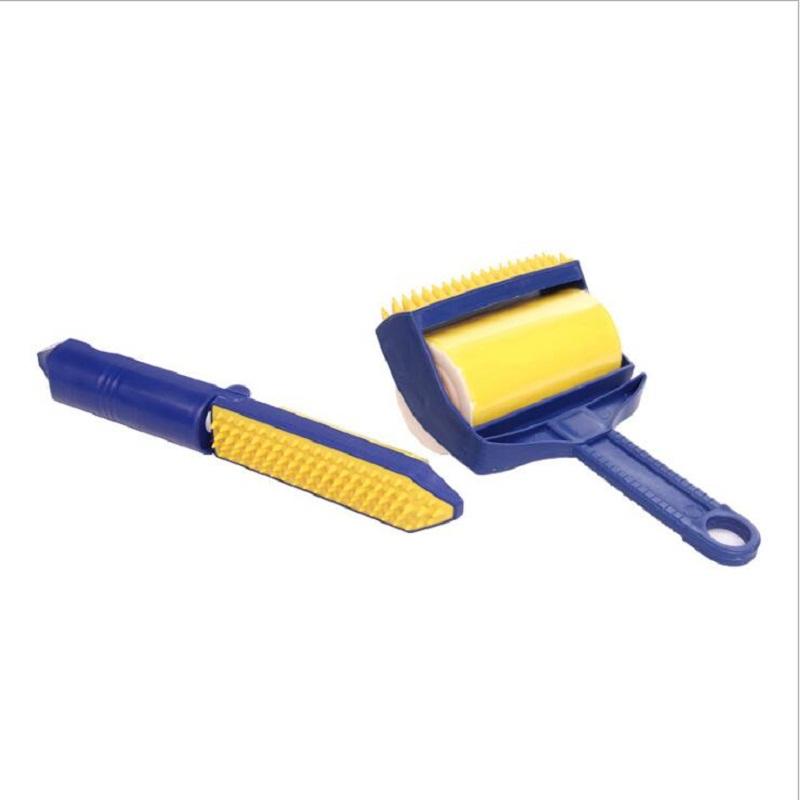 Reusable Pet Hair Lint Roller With Bristle Brush