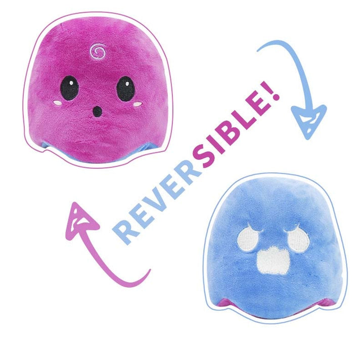 Reversible Flip Plush Toy - Ghost to Santa Snowman Doll