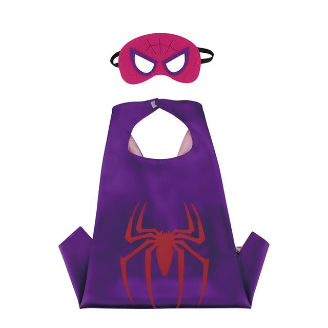 Reversible Toddler Superhero Cape Set for Pretend Play