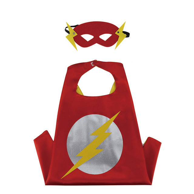Reversible Toddler Superhero Cape Set for Pretend Play