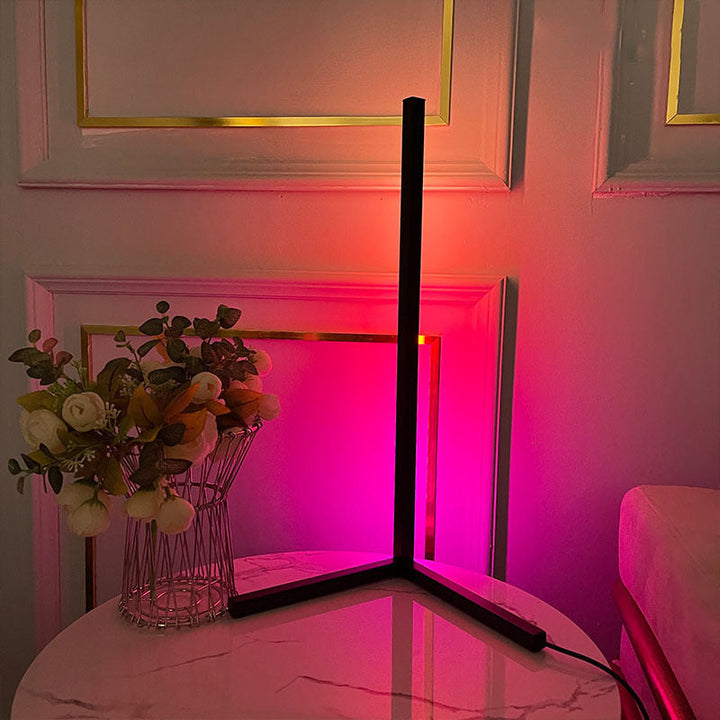 RGB Corner Table Lamp for Bedroom Ambient Mood Lighting