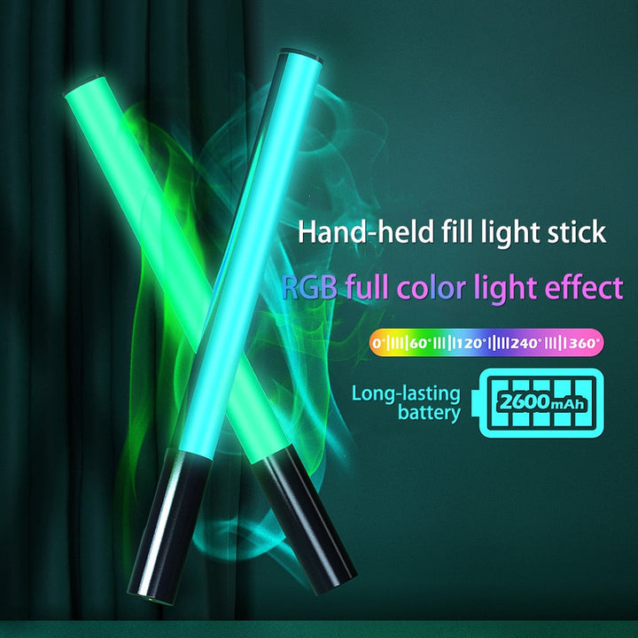 RGB LED Fill Light Stick with 3200K-5600K Color Temp