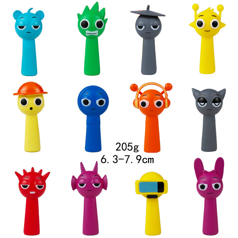 Collectible Character Ornaments for Colorful Desks