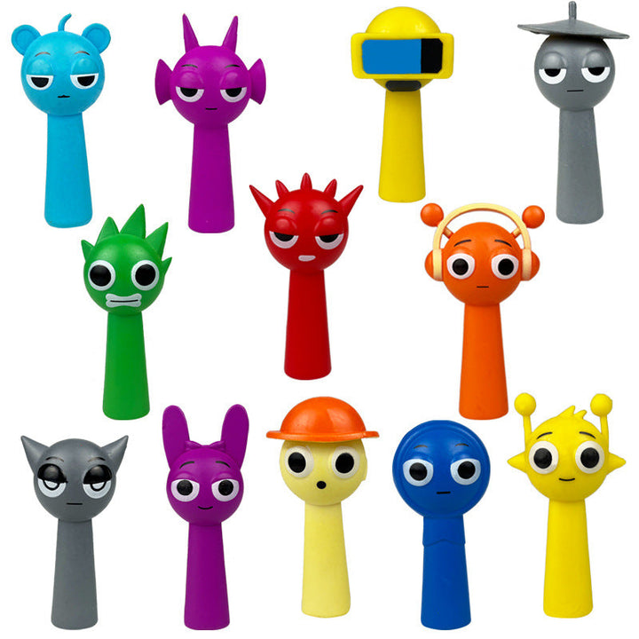 Collectible Character Ornaments for Colorful Desks