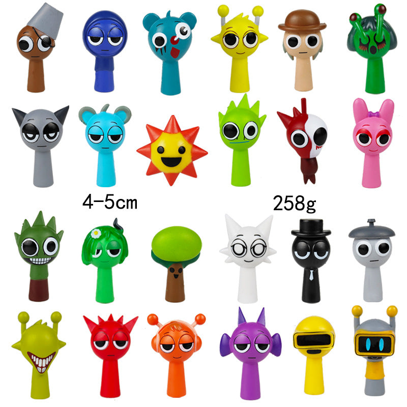 Collectible Character Ornaments for Colorful Desks