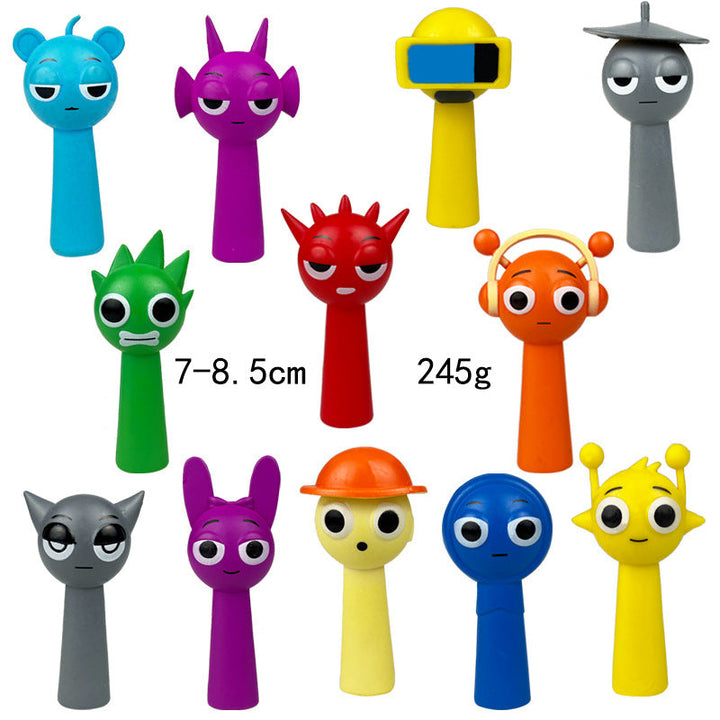 Collectible Character Ornaments for Colorful Desks