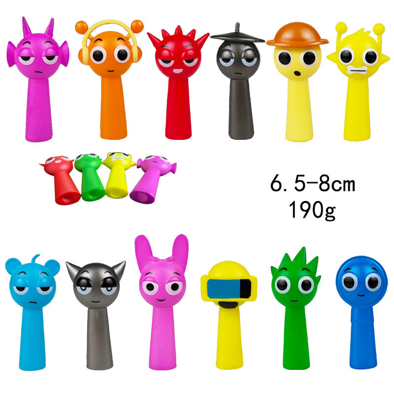 Collectible Character Ornaments for Colorful Desks