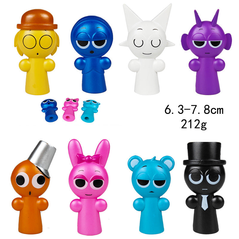 Collectible Character Ornaments for Colorful Desks