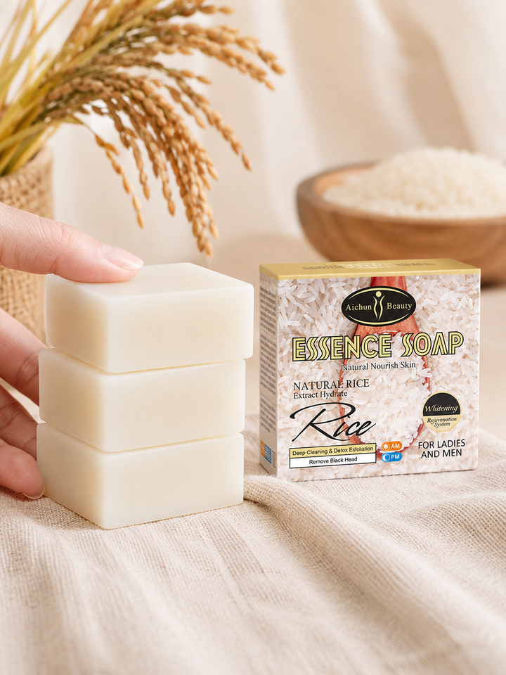 Rice Extract Brightening Soap — Natural 100g Bar
