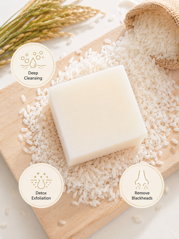 Rice Extract Brightening Soap — Natural 100g Bar