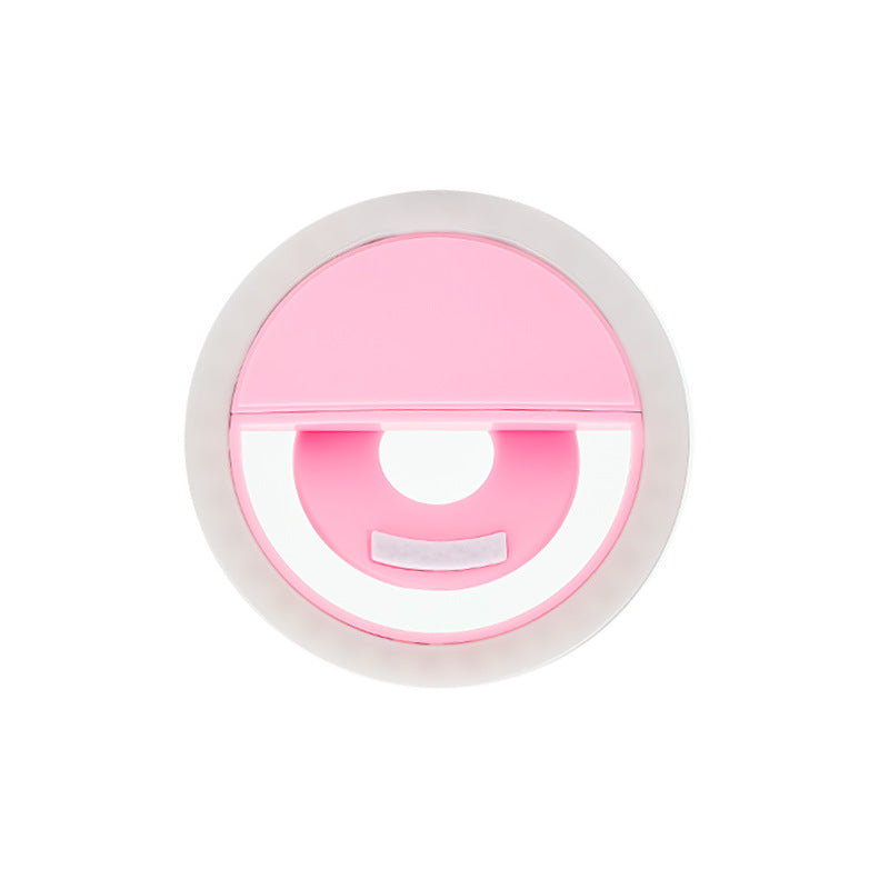 Phone Selfie Ring Light with Mirror, Clip-On LED Fill