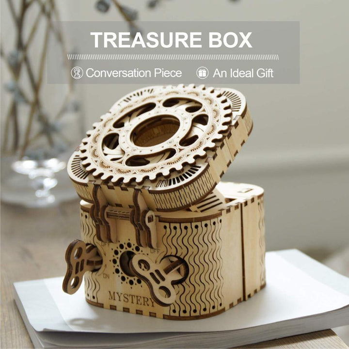 DIY Wooden Puzzle Treasure Box | 123-Piece Keepsake