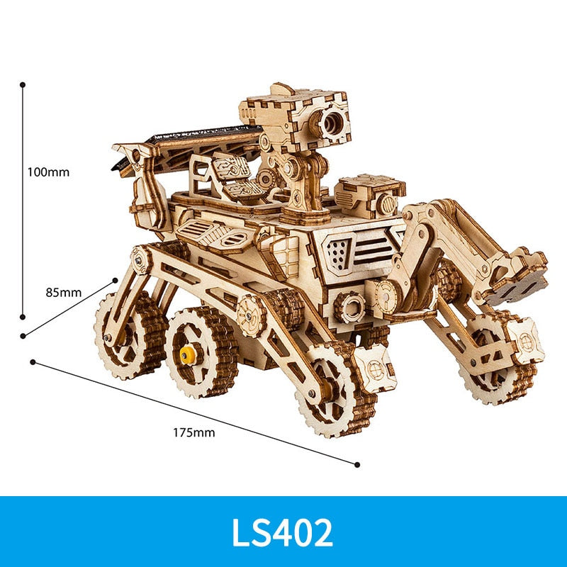 Solar Wooden Model Building Kit for Screen-Free STEM