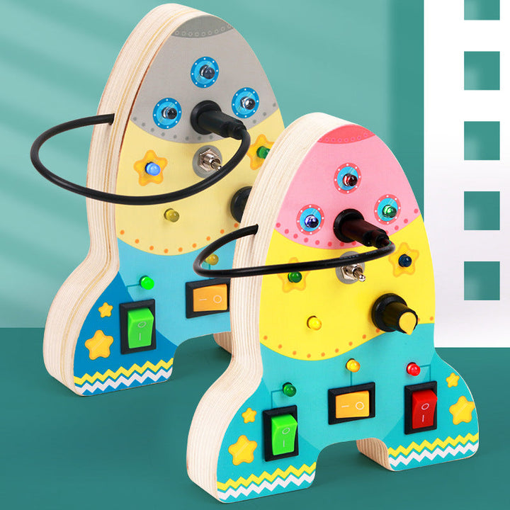 Rocket Switch Busy Board for Hands-On Screen-Free Play