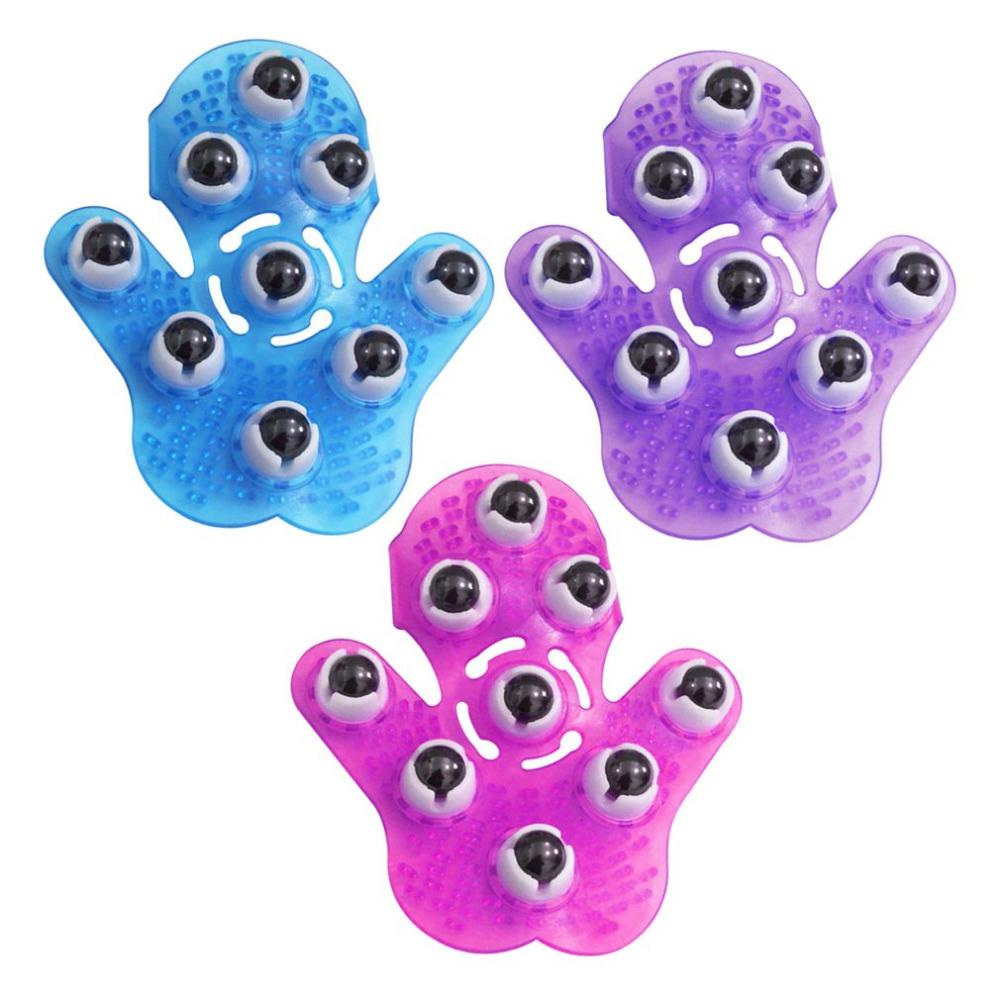 Massage Glove with Roller Balls for Body Relief