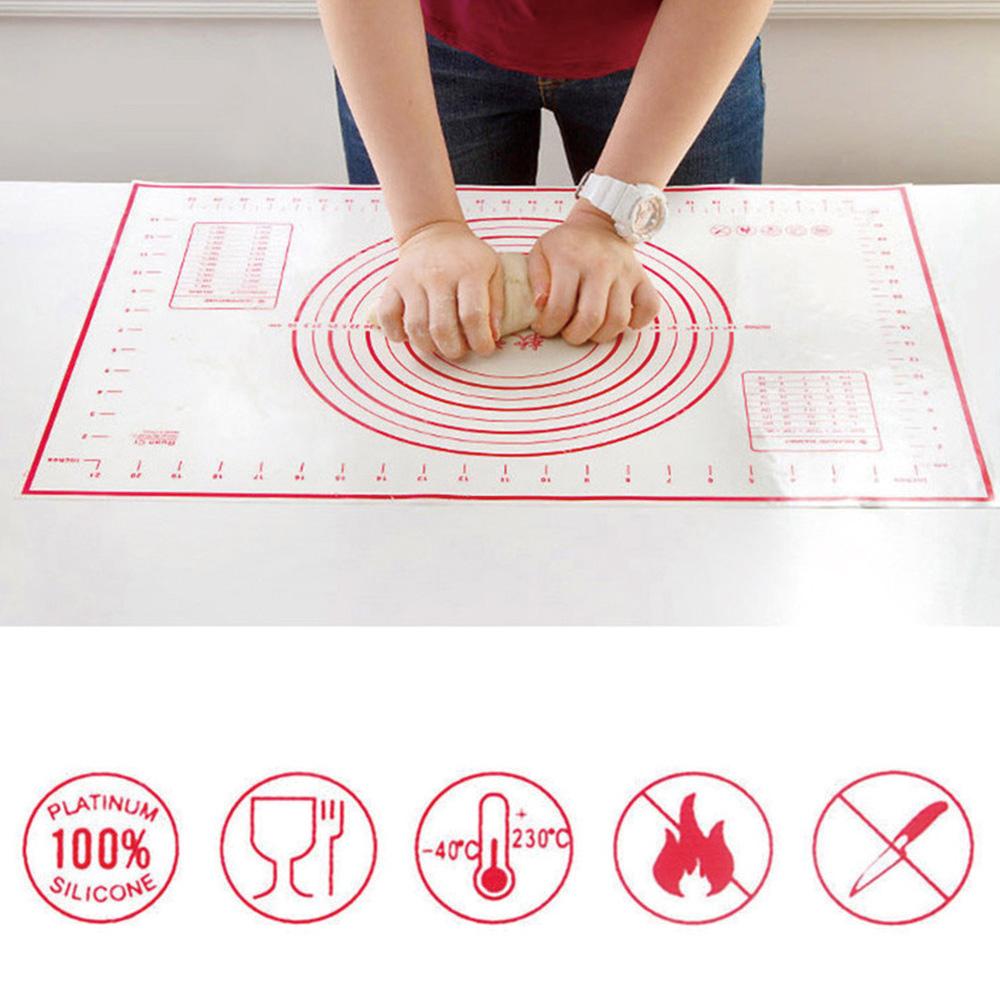 Non-Stick Silicone Dough Rolling Mat With Size Guides