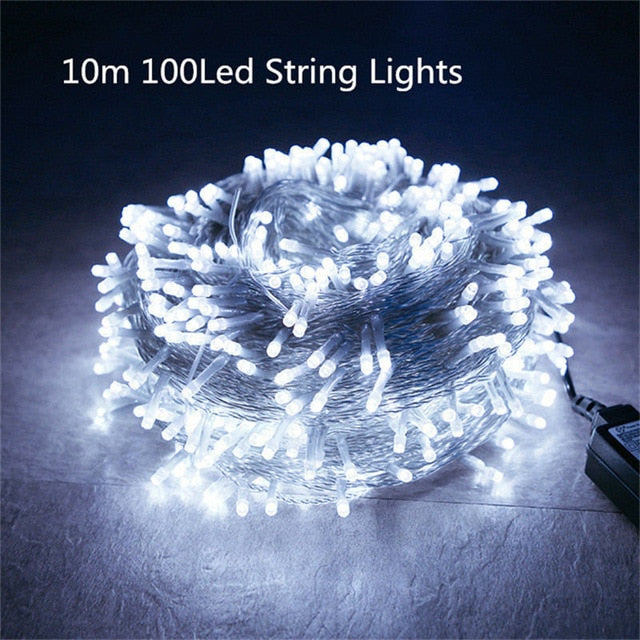 10m LED String Lights for Warm Christmas Ambience