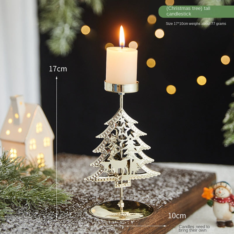 Christmas Candle Holder Tray for Elegant Centerpieces
