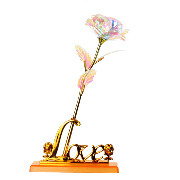 LED Fairy Rose Lamp: Colorful Romantic Galaxy Decor