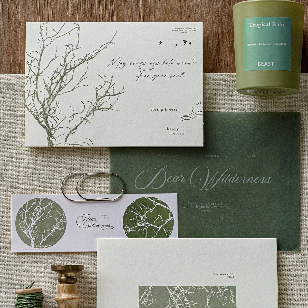 Embossed Botanical Greeting Card for Heartfelt Messages