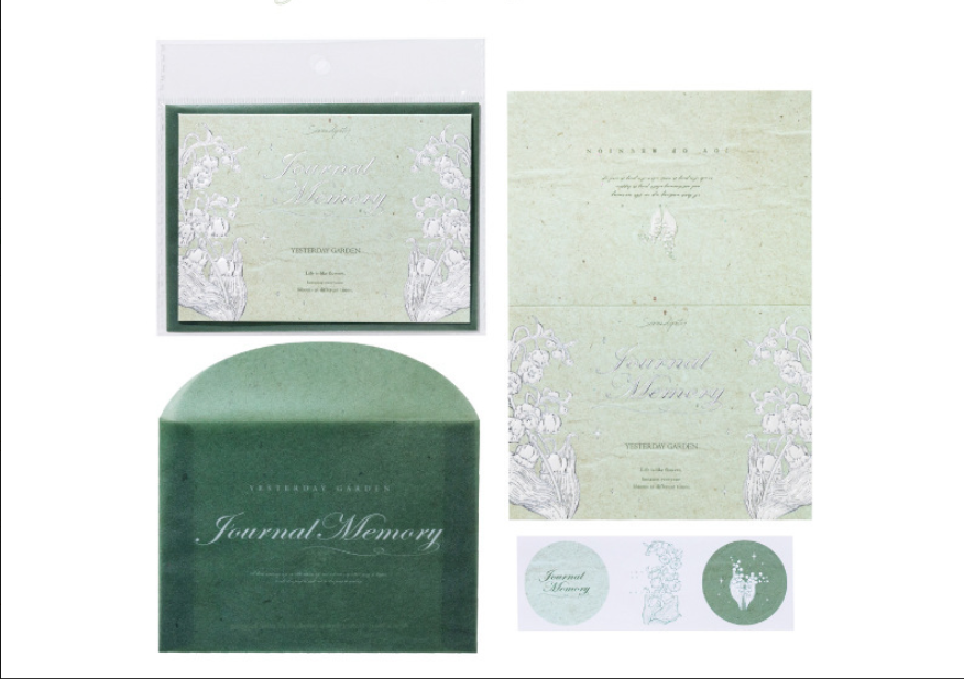 Embossed Botanical Greeting Card for Heartfelt Messages