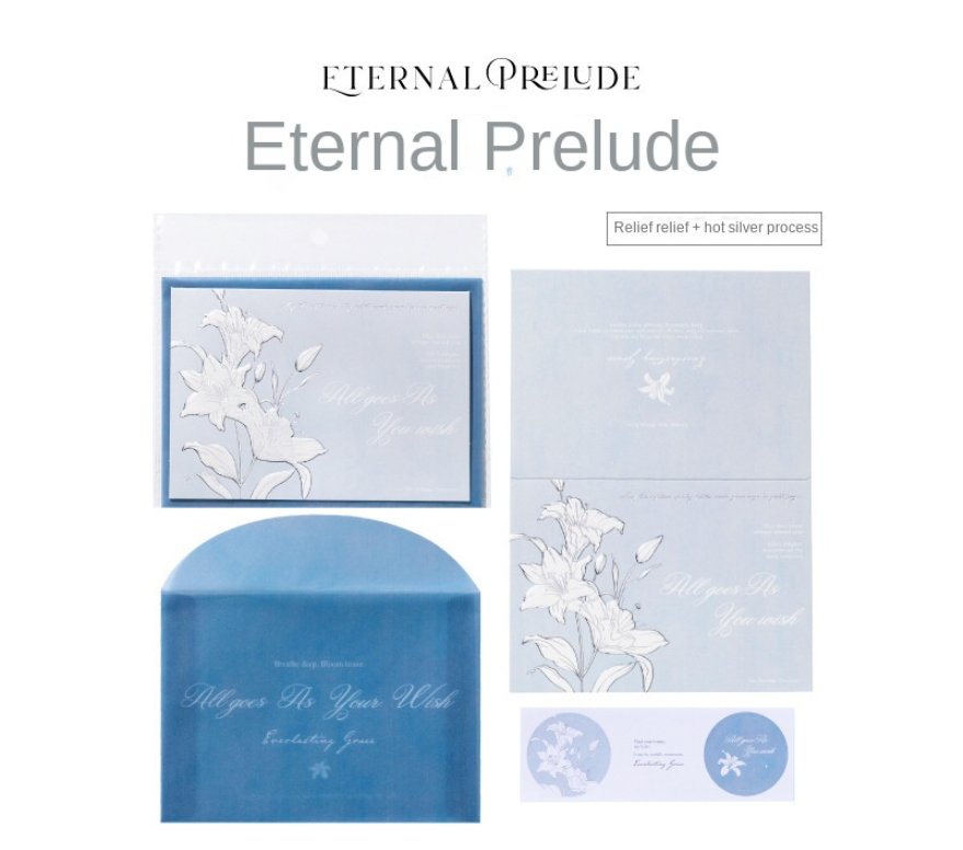 Embossed Botanical Greeting Card for Heartfelt Messages