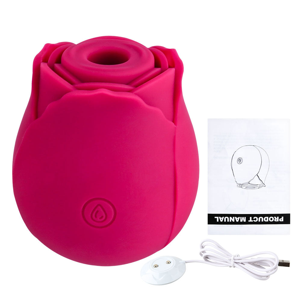 Rose-Shaped Clitoral Stimulator for Targeted Pleasure