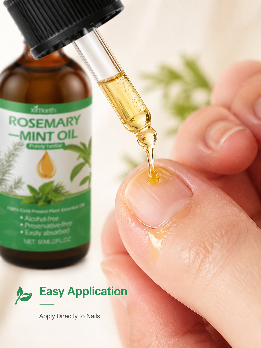 Rosemary Mint Oil — Nail Repair & Hair Strengthening Serum