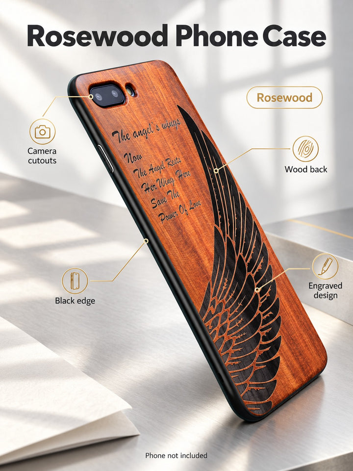 Rosewood Wood Case for Huawei P20 Lite & Honor 10