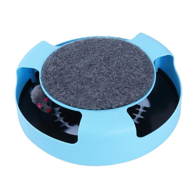 Interactive Cat Wheel Puzzle Toy for Indoor Cat Play