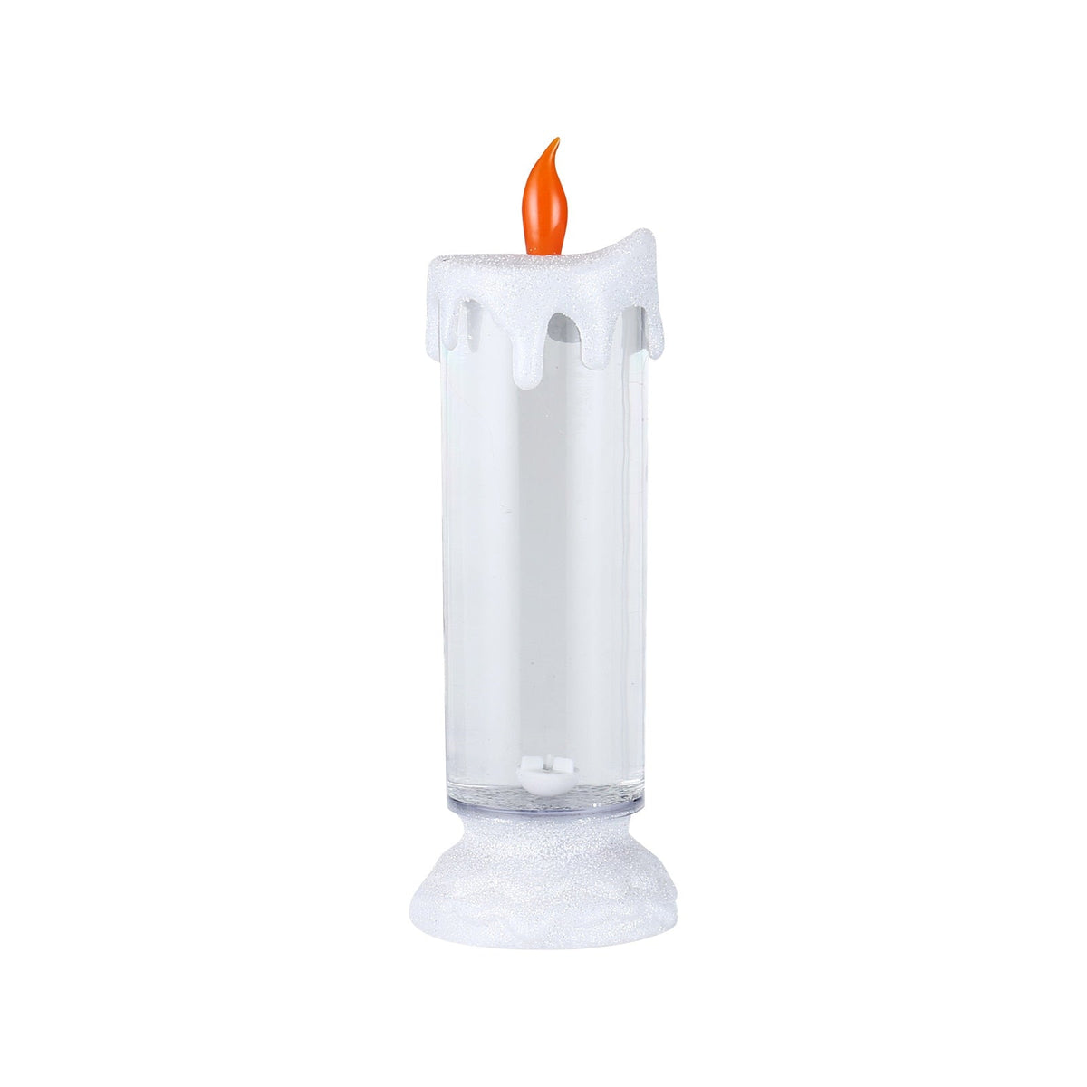 Rotating LED Candle With Color-Changing Glitter Glow