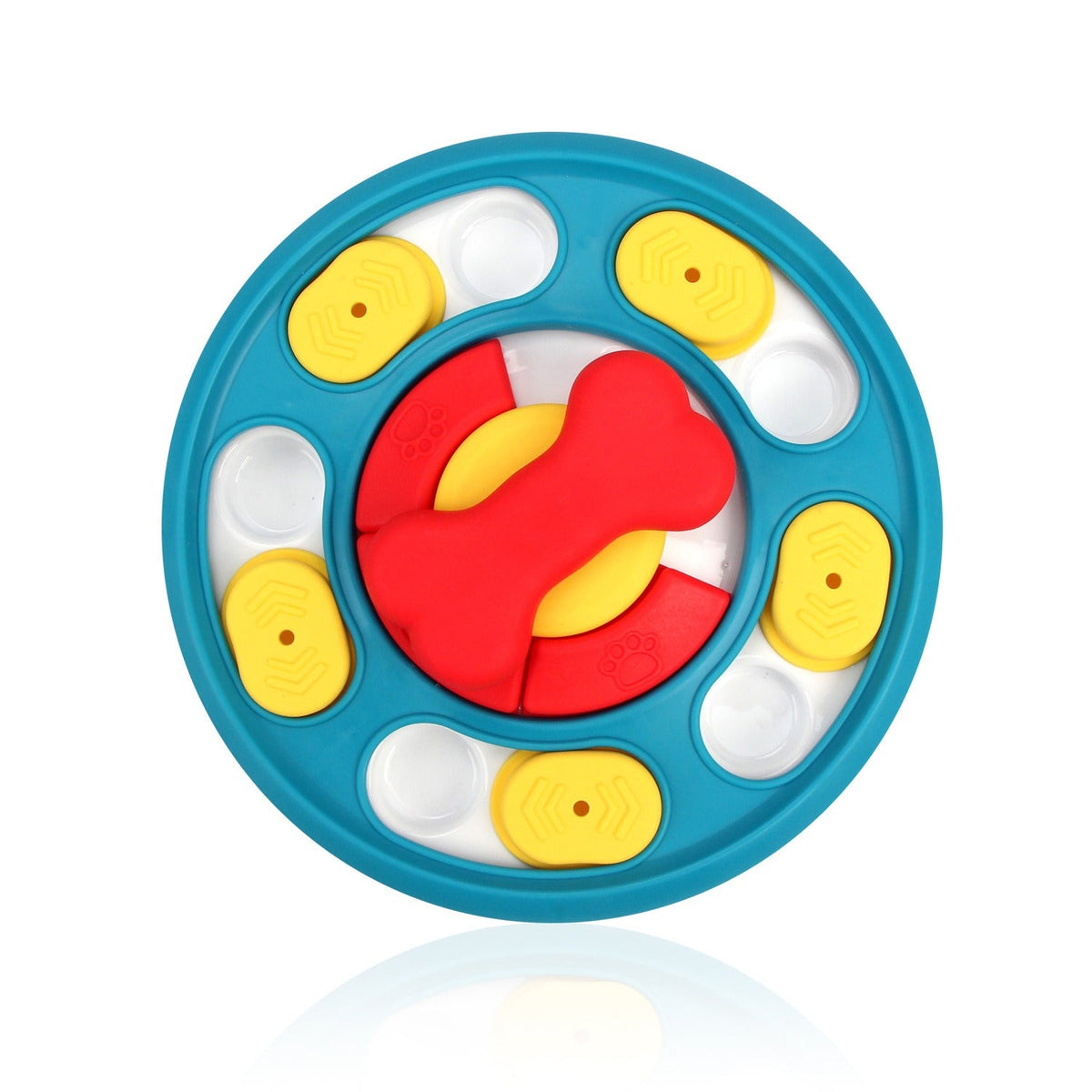 Rotating Slow Feeder Dog Bowl for Mental Enrichment