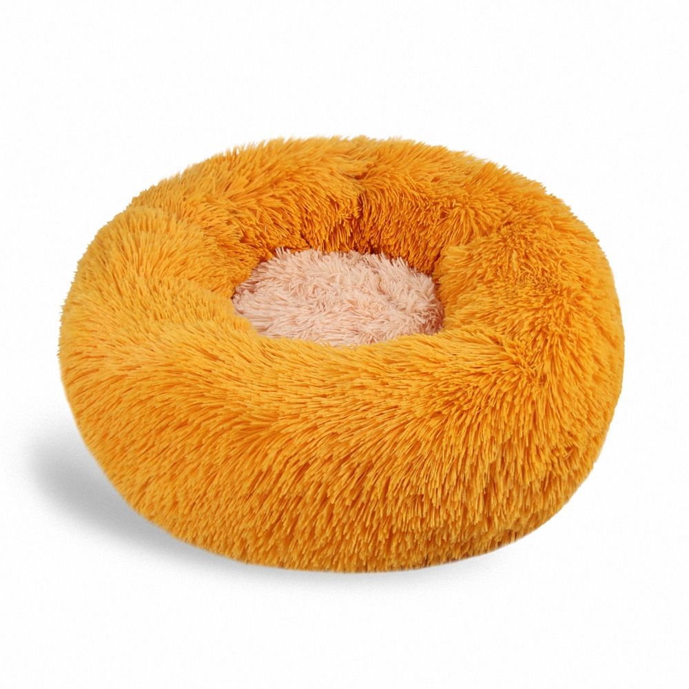 Round Donut Pet Bed for Cats & Small Dogs | Cozy Nest