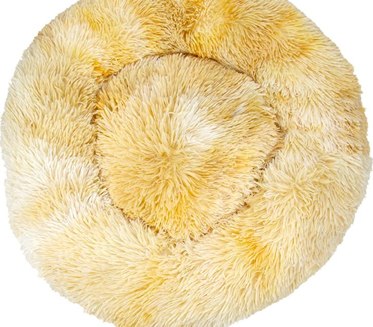 Round Plush Pet Bed for Warm, Secure Cozy Nesting