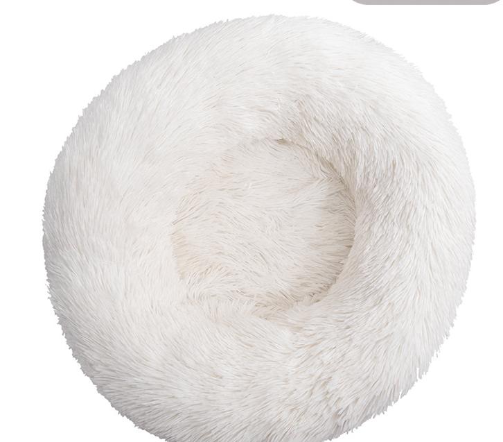 Round Plush Pet Bed for Warm, Secure Cozy Nesting