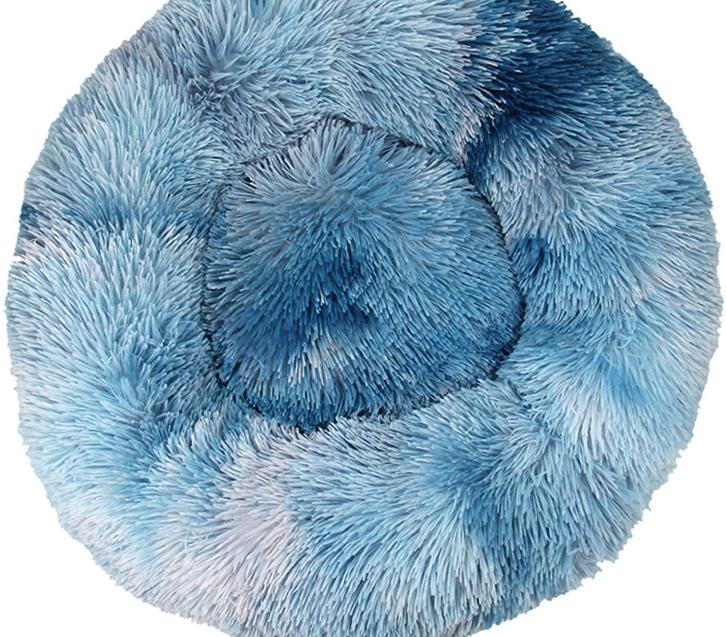 Round Plush Pet Bed for Warm, Secure Cozy Nesting