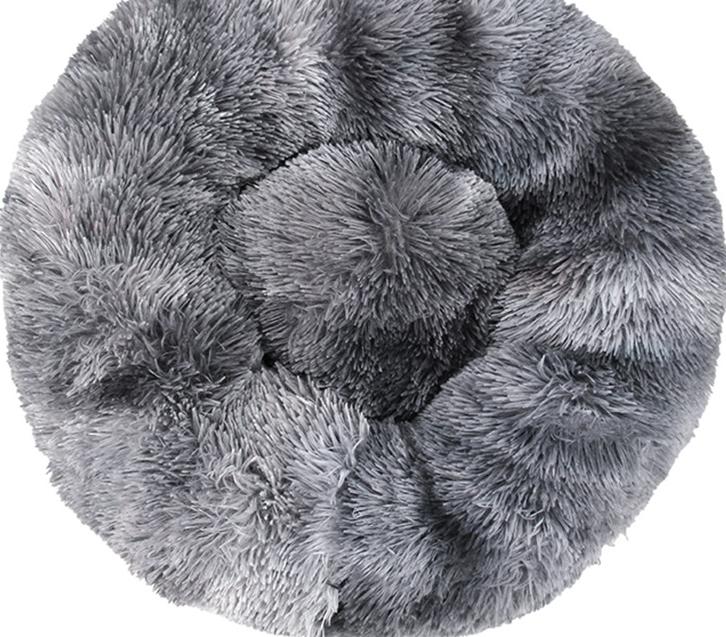 Round Plush Pet Bed for Warm, Secure Cozy Nesting